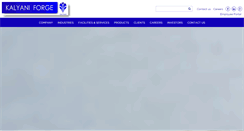 Desktop Screenshot of kalyaniforge.co.in